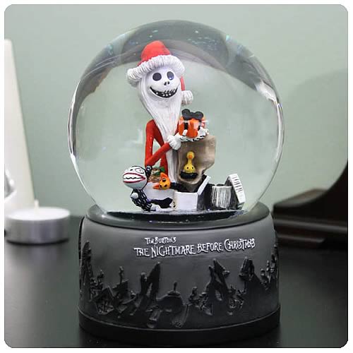 ... christmas snow globes nightmare before christmas santa jack with gifts