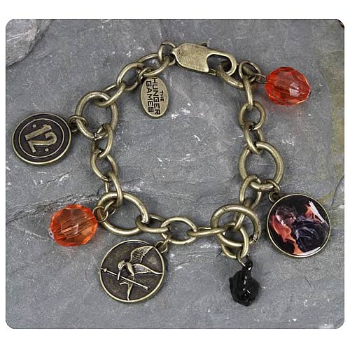 Hunger Games Movie Katniss District 12 Charm Bracelet