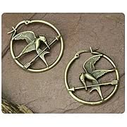 Hunger Games Movie Mockingjay Hoop Earrings