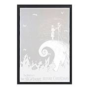 Mirrors > Nightmare Before Christmas - Whos that in the mirror? Why, its Jack and Sally!    Beautifully etched and ready to hang.    Makes a wonderful gift for  The Nightmare Before Christmas  fans!       Look at this! The stunning Nightmare Before Christmas Etched Mirror features the films protagonists, Jack and Sally. Ready to hang, it measures approximately 16-inches tall x 11-inches wide and makes a wonderful gift!: Sizes 
