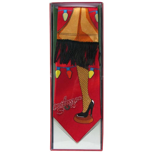 Christmas Story Red String Lights Neck Tie