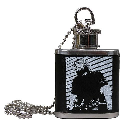 Kurt Cobain Mini Flask Necklace