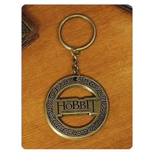 Hobbit An Unexpected Journey Logo in Ring Metal Key Chain