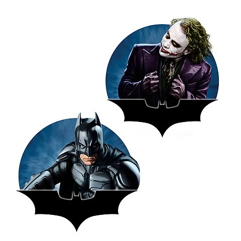 Batman: The Dark Knight Batman and Joker Resin Magnets