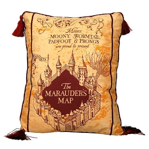 Harry Potter Marauder's Map Throw Pillow