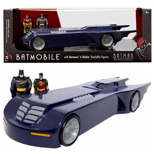 Batman: Animated Series Batmobile with Mini Bendable Figures