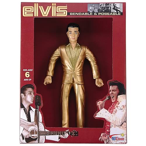 Elvis Presley Gold Bendable Figure