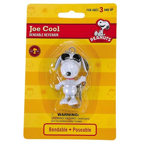Peanuts Joe Cool Snoopy Bendable Key Chain