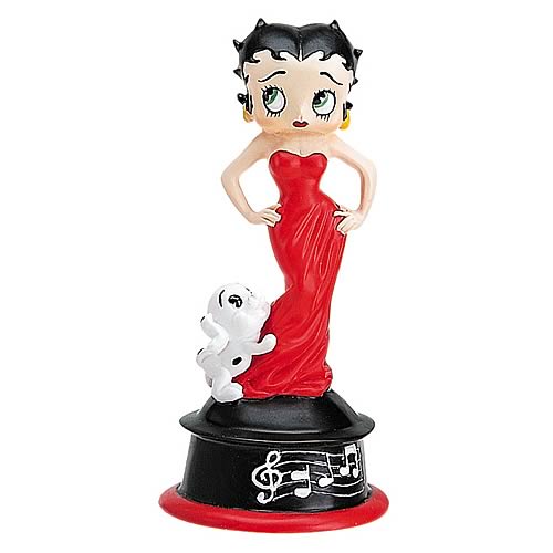 Betty Boop Betty in Red Musical Statue