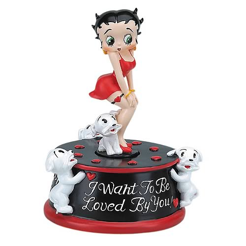 Betty Boop Betty Kisses Musical Statue