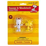 Peanuts Flying Ace Snoopy and Woodstock Bendable Figures
