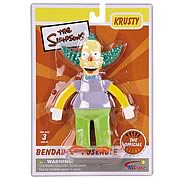 Simpsons Krusty the Klown Bendable Figure