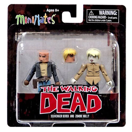 Walking Dead Minimates Derek and Holly 2-Pack, Not Mint