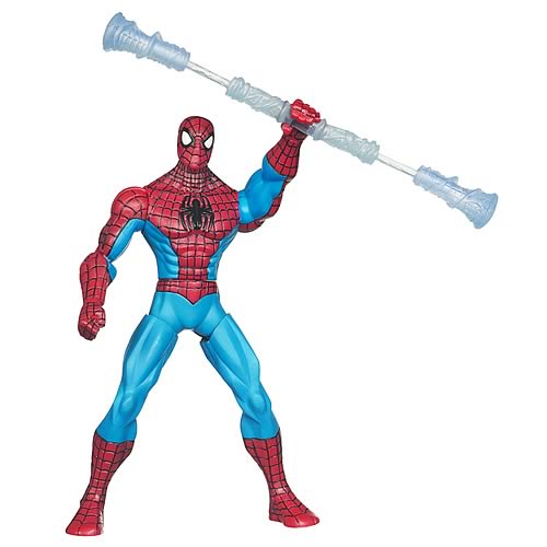 Spider-Man Web Battlers Spinning Staff Figure, Not Mint