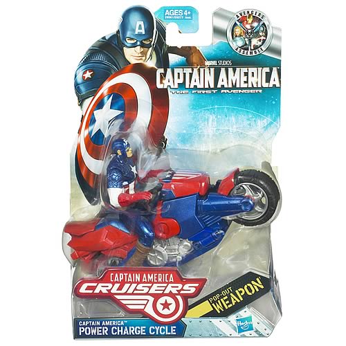 Captain America Movie Power Charge Cycle Vehicle, Not Mint