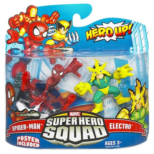 Marvel Superhero Squad Spider-Man and Electro, Not Mint