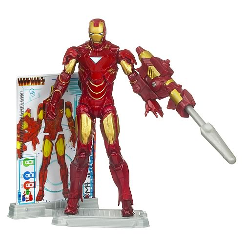 Iron Man 2 Movie Mark VI Iron Man Action Figure, Not Mint