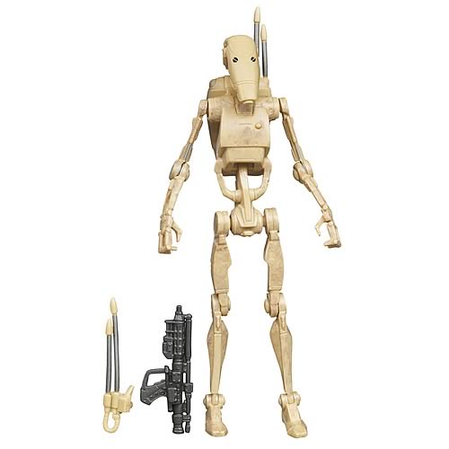Star Wars 2012 Vintage Battle Droid Figure, Not Mint