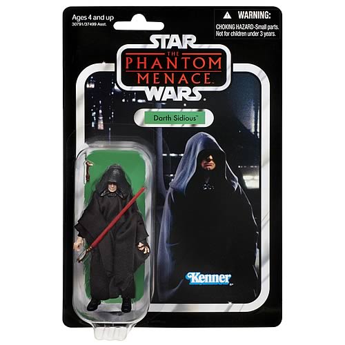 Star Wars 2012 Vintage Darth Sidious Figure, Not Mint