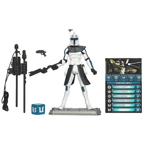 Star Wars Clone Wars Captain Rex Action Figure, Not Mint