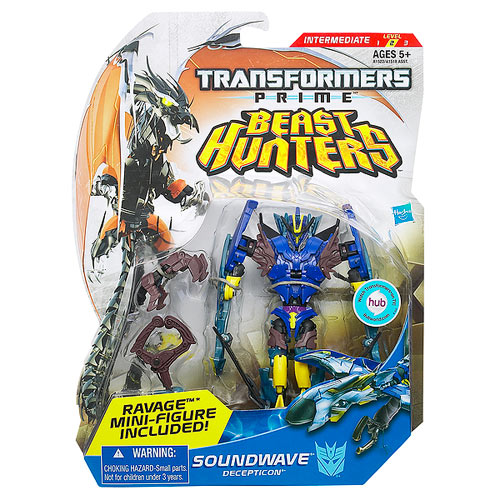 Transformers Prime Beast Hunter Soundwave Figure, Not Mint