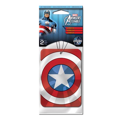 Captain America Marvel Air Freshener 2-Pack