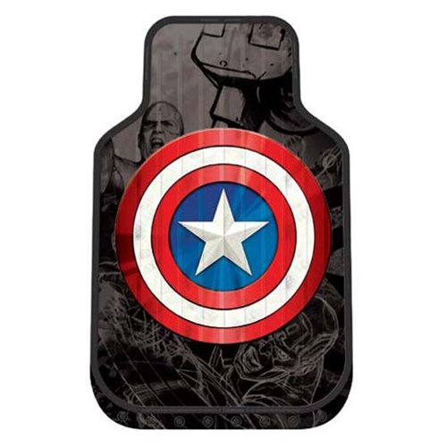 Captain America Shield Plasticlear Floor Mats