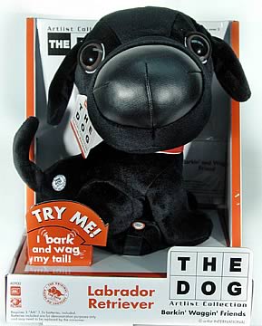 10 inch Black Lab Plush