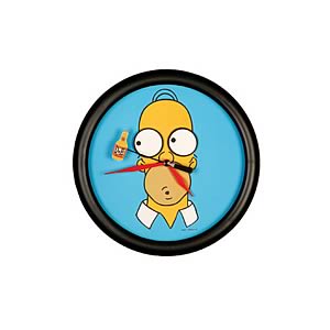 Homer Simpson Moving Eyes Clock