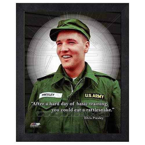 Elvis Prelsey ProQuote Basic Training Framed Photo