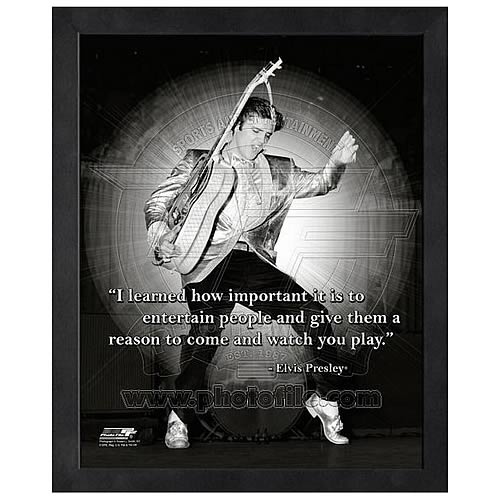 Elvis Presley ProQuote Entertain People Framed Photo