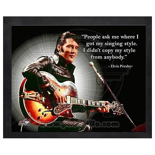 Elvis Presley ProQuote Singing Style Framed Photo