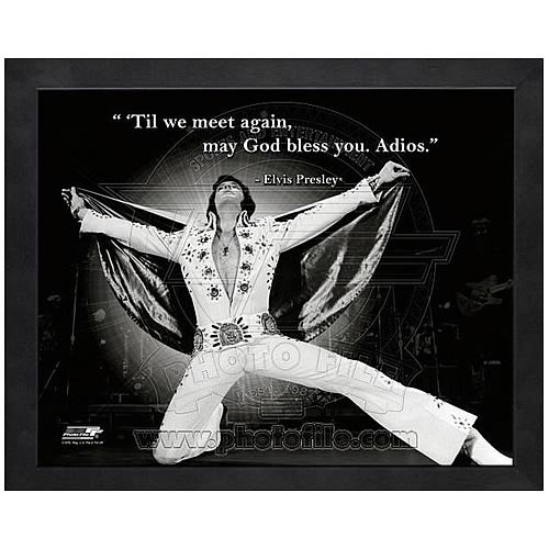 Elvis Presley Adios Framed Photo