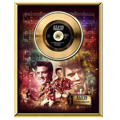Elvis Presley Can't Help Falling in Love 45 rpm Gold Record