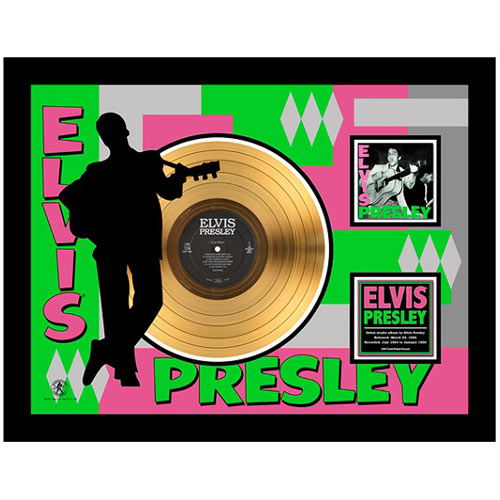 Elvis Presley 1956 Debut Album 24kt Gold LP Record
