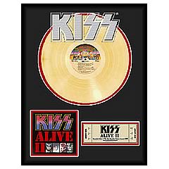 KISS Alive II Framed Gold Record