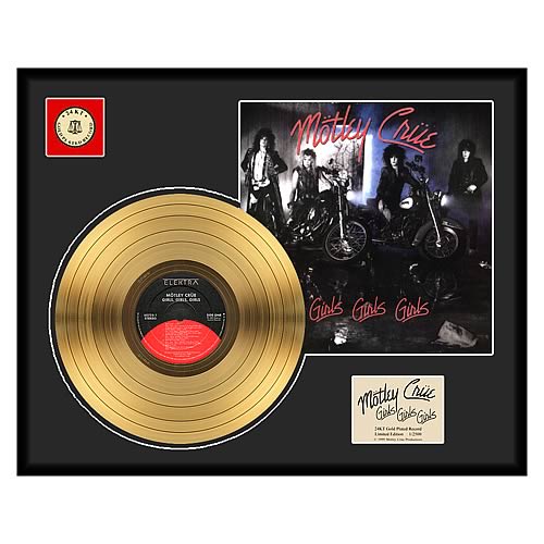 Motley Crue Girls, Girls, Girls Framed Gold Record