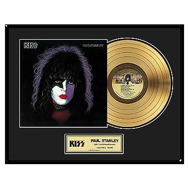 KISS Paul Stanley Framed Gold Record
