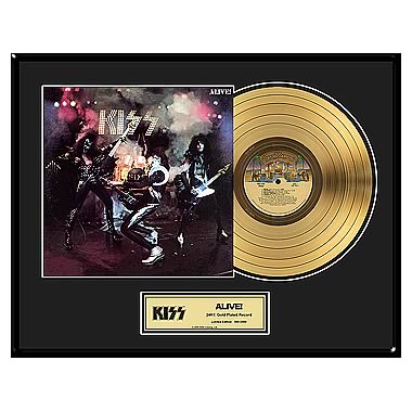 KISS Alive! Framed Gold Record