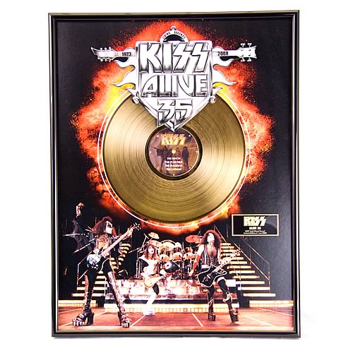 KISS Alive 35 Framed Gold Record