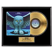 Rush Fly By Night Limited Edition Framed Gold Record