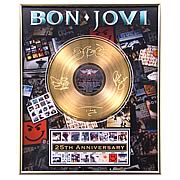 Bon Jovi 25th Anniversary Framed Gold Record