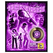 Jimi Hendrix Purple Haze Framed Gold Record