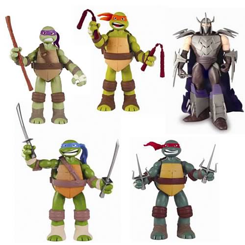 TMNT Deluxe Power Sound Effects Action Figures Wave 1 Case
