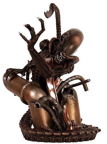 Dog Alien Polystone Mini Bust
