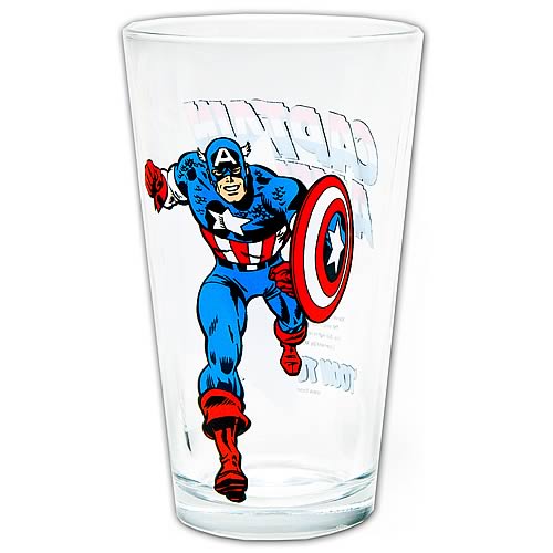 Captain America Glass Toon Tumbler