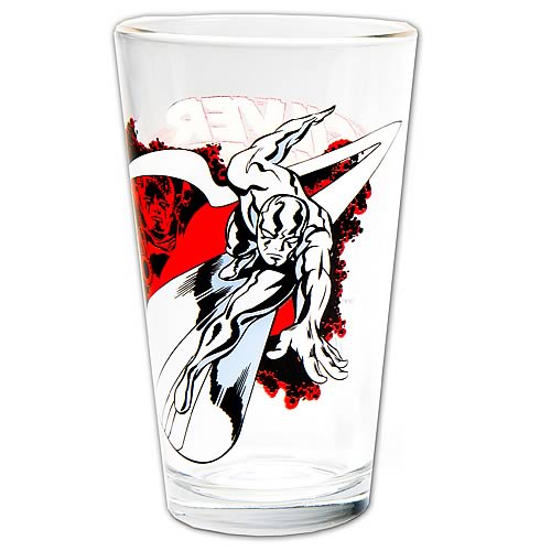 Silver Surfer Glass Toon Tumbler