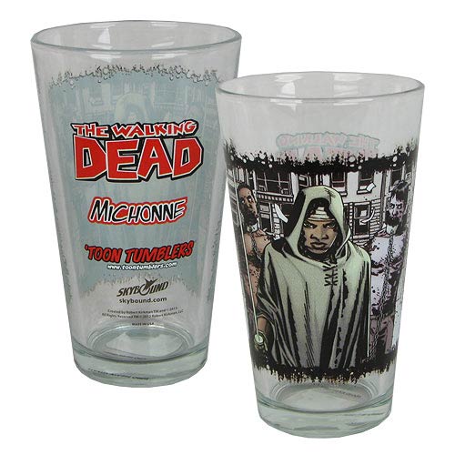 The Walking Dead Comic Michonne Toon Tumbler Pint Glass