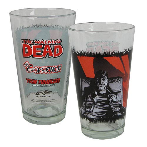 The Walking Dead Comic The Governor Toon Tumbler Pint Glass