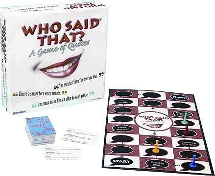 Who Said That? Game